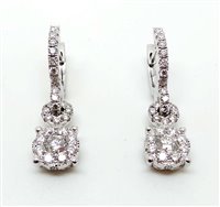 Boucles d'oreilles Bravo Gioielli Femme in Or blanc Diamante 0.5 Ct INVISIBLE - INVISIBLE